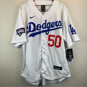 Nike LA Dodgers 50 Betts Jersey Size 52